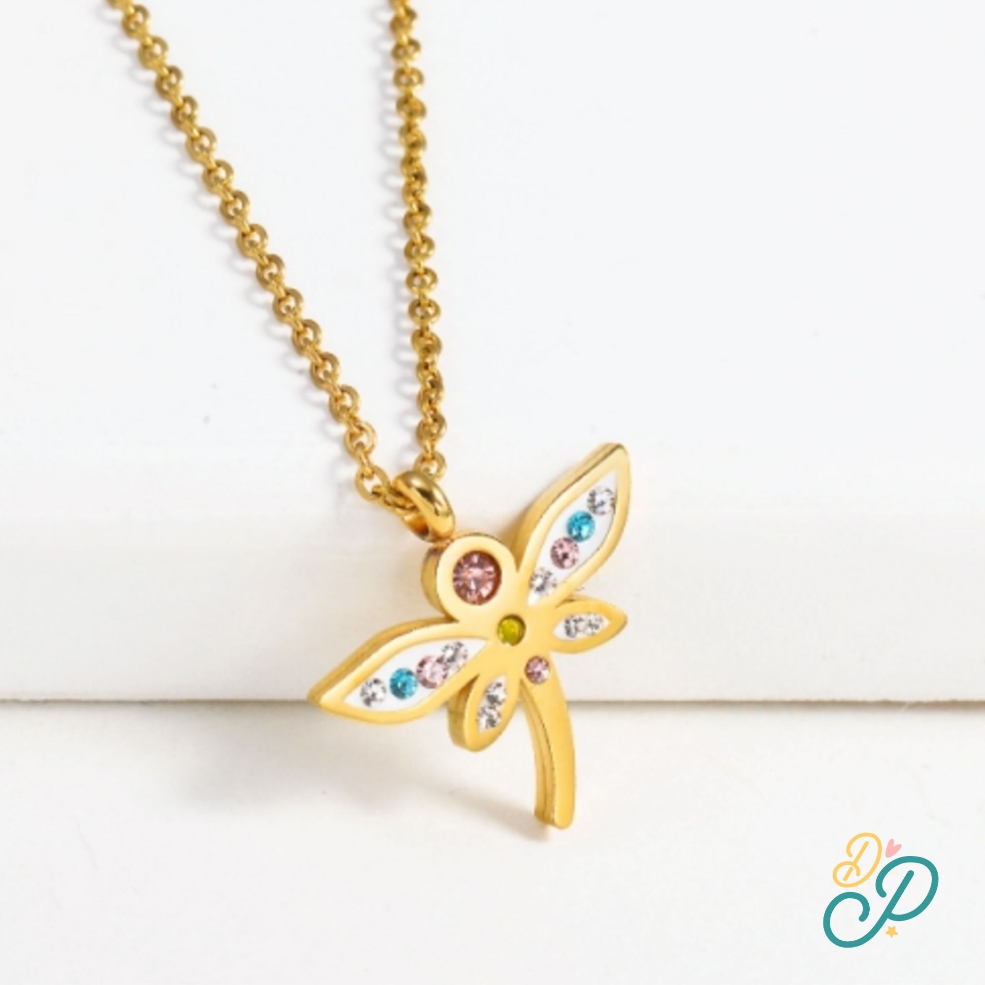 Adorable Stainless Steel Dragonfly Necklace