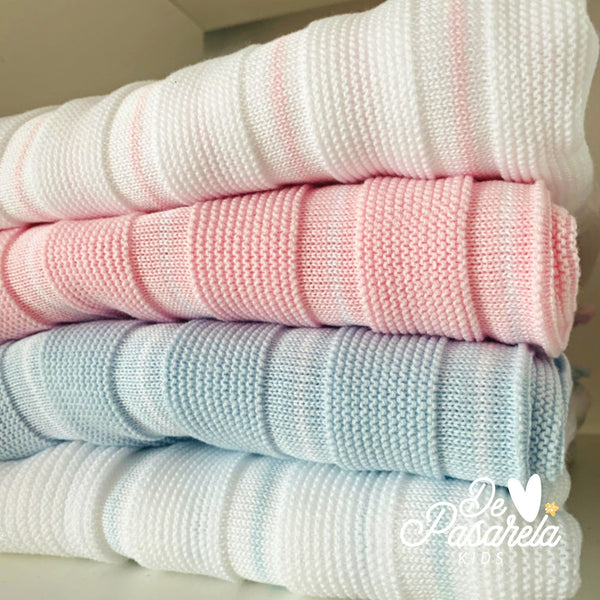 Luxury 100% Cotton Knit Baby Blanket
