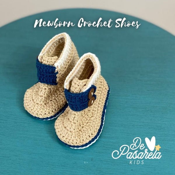 Newborn Handmade Crochet Boots - Karl Style