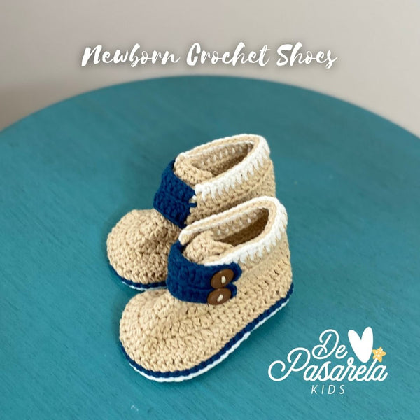 Newborn Handmade Crochet Boots - Karl Style