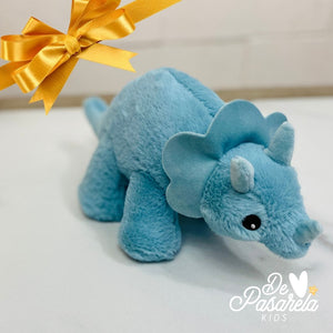 Plush stuffed rattle Triceraptop toy