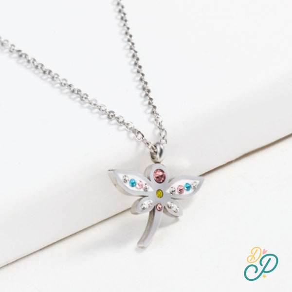Adorable Stainless Steel Dragonfly Necklace
